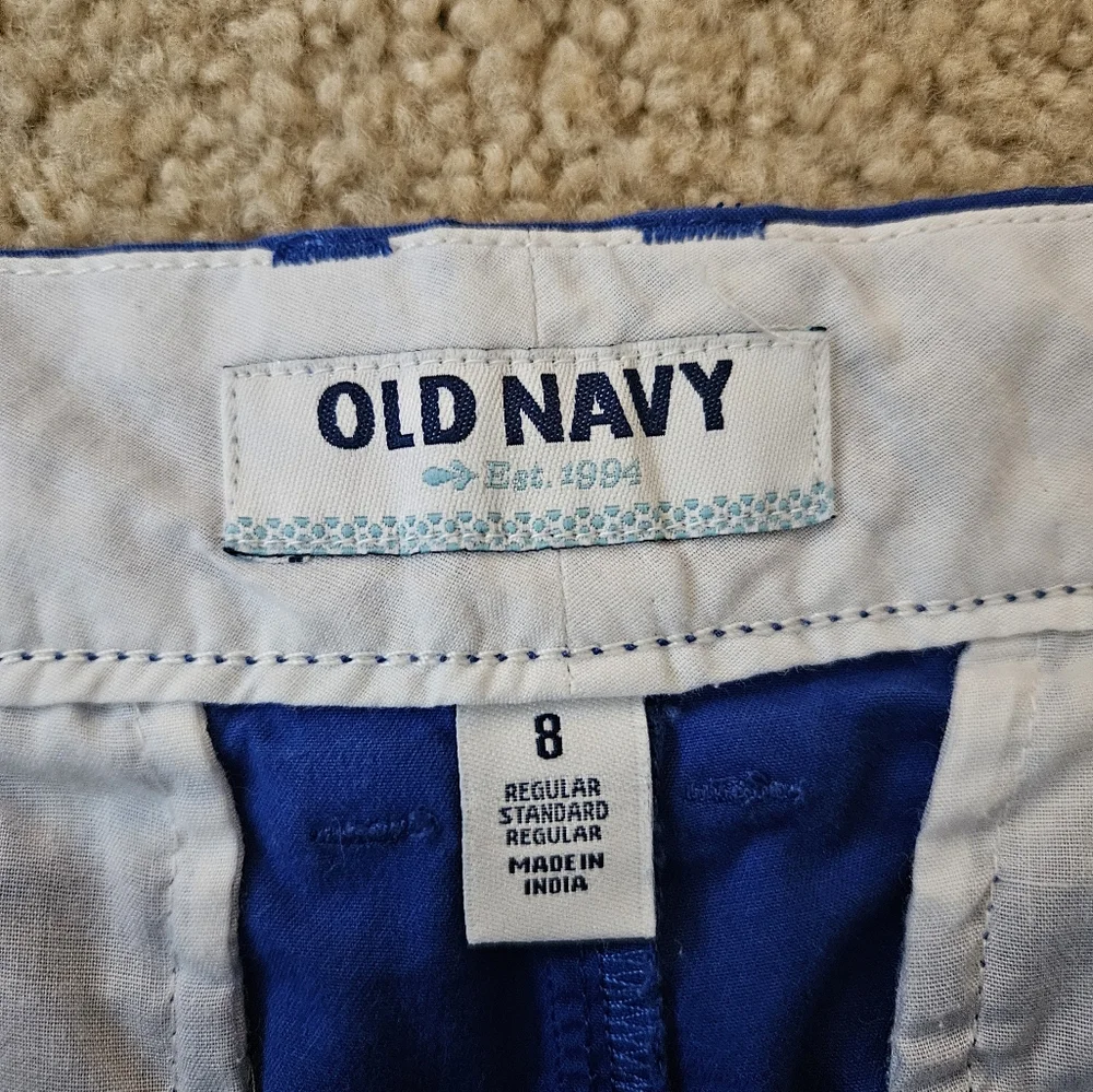 Old Navy Bright Blue Women's Bermudas Shorts Size 8 Eight